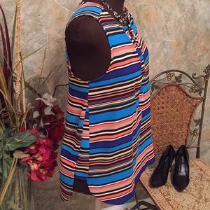 Dana Buchanan Top shirt blouse tunic high low